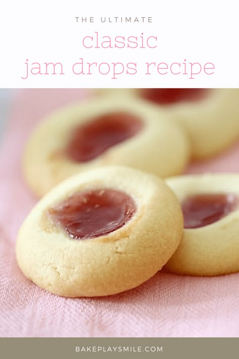 Jam Drops Recipe, Jam Drop Biscuits, Jam Drops, Classic Old Fashioned, Drop Cookie Recipes, Old Fashioned Recipe, Kids Cooking Recipes, Biscuits Easy, Slices Recipes