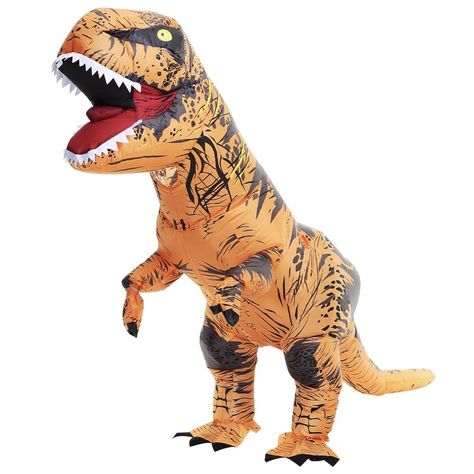 PRICES MAY VARY. Polyester 【Halloween inflatable costume】：This dinosaur inflatable costume is made of high-quality polyester material, very funny and unique, comfortable and durability. well ventilated, waterproof comfortable. One size fits most adult from 59'' to 72'' (150cm-185cm). 【Easy to inflate and install】：The blow up dinosaur costume is easy to inflate and install. Please tighten the outer ring. A fan can inflate the garment in 1-2 minutes, and an air pump requires 4 AA batteries (batter Dinosaur Fancy Dress, Inflatable T Rex Costume, Adult Dinosaur Costume, Costume Dinosaure, Inflatable Dinosaur Costume, Rex Costume, Inflatable Dinosaur, Halloween Blow Ups, T Rex Costume