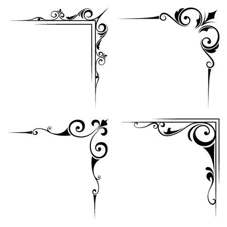 Art Deco Design Graphics, Colorful Borders Design, Page Borders Design, Frame Border Design, Vintage Borders, Pinstriping Designs, Outline Designs, Page Borders, Borders And Frames