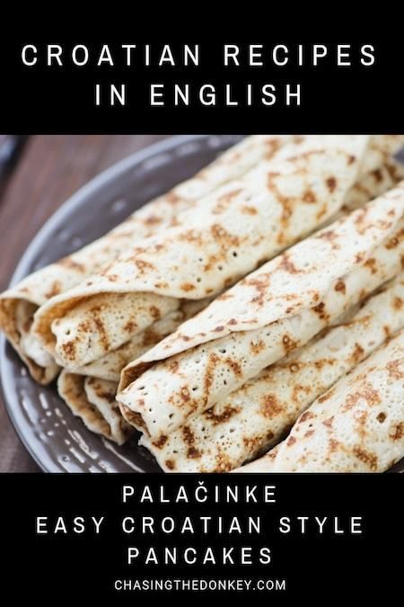 Palacinke Recipe, Walnut Rolls, Croation Recipes, Croatia Food, Croatian Cuisine, Albanian Recipes, Bosnian Recipes, European Dishes, Croatian Food