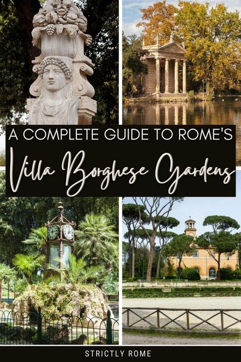 Borghese Gardens, Best Food In Rome, Summer In Rome, Free Things To Do In Rome, Food In Rome, Italy Fall, Rome Bucket List, Rome Pictures, Rome Winter