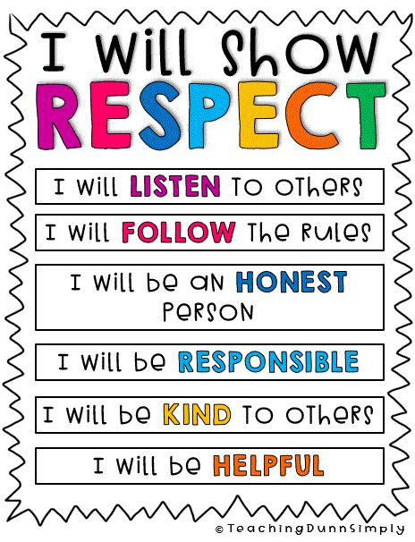 Respect Lesson For Preschool, Respect Theme For School, Respect Classroom Poster, Respect In The Classroom, Respect Lessons Elementary, Respect Posters For Classroom, Respect Bulletin Board Ideas, Respect Worksheets For Kids, Respect Definition For Kids