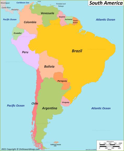 South America Continent, America Continent, Time Zone Map, South America Map, Physical Map, Geography Map, Falkland Islands, America Map, North And South America