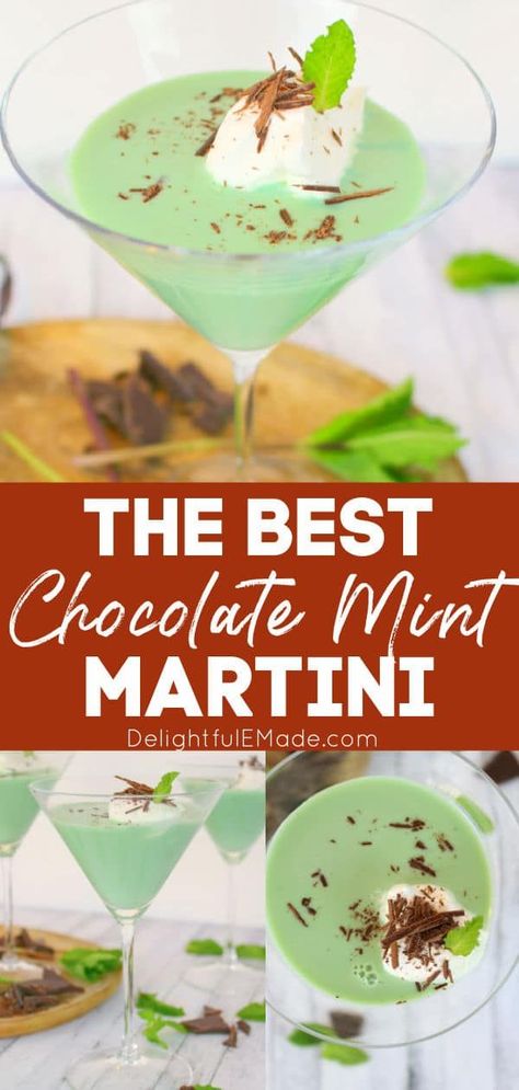 Grasshopper Martini, Creme De Menthe Drinks, Mint Martini, Mint Meltaways, Martini Recipes Vodka, Not Your Mothers, Peppermint Martini, Whipped Vodka, Whipped Cream Vodka