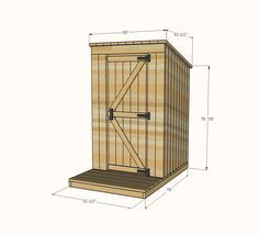 How To Build An Outhouse, Diy Outhouse, Building An Outhouse, Outhouse Plans, Outhouse Bathroom, Shed Plans 8x10, Out Houses, Wooden Shed, Out House