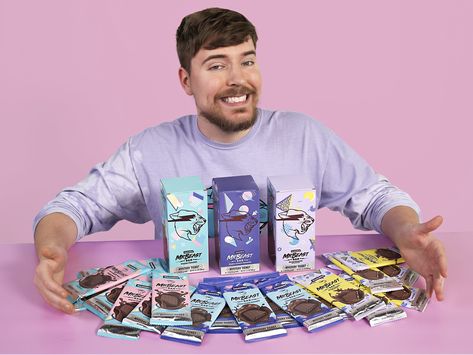 Mr Beast Chocolate, Money Video, 10 Million Dollars, Snack Brands, Youtube Success, Mr Beast, Mr. Beast, Branding Services, Chocolate Almonds