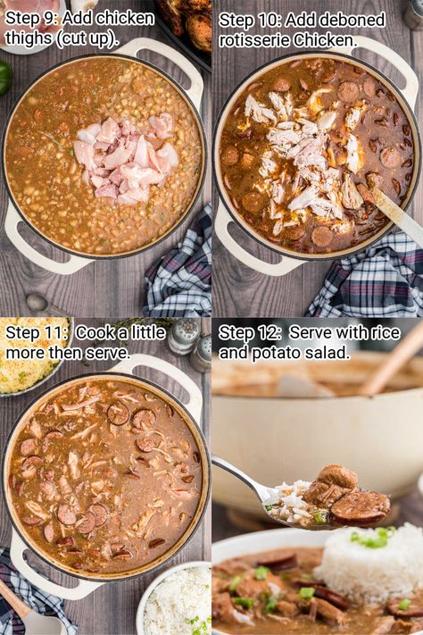 Andouille Recipes, File Gumbo Recipe, Gumbo File Recipe, Chicken Sausage Gumbo Recipe, Creole Chicken And Sausage Gumbo, Gumbo Recipe Authentic Chicken And Sausage, Chicken And Sausage Gumbo Recipe, Authentic Chicken And Sausage Gumbo, Sausage Gumbo Recipe