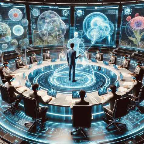 Futuristic Classroom, Sci Fi Laboratory, Classroom Scene, Futuristic School, Teen Club, Magic Jar, Virtual Reality Education, Ville Cyberpunk, Future Technology Concept