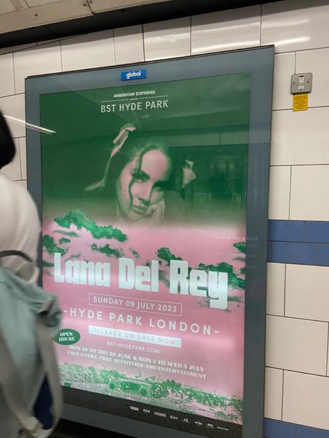 Lana Del Rey Hyde Park 2023, Lana Del Rey Hyde Park, Lana Concert, Lana Del Rey Tour, Lana Core, Lana Del Rey Poster, Bst Hyde Park, Hyde Park London, Best Night Of My Life