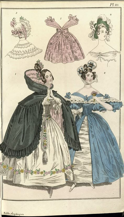 1830s Hair, 1870 Fashion, Western Womens Fashion, 1830s Fashion, 19th Century Women, Gigot Sleeve, Fashion Design Template, 1800s Fashion, Romantic Era