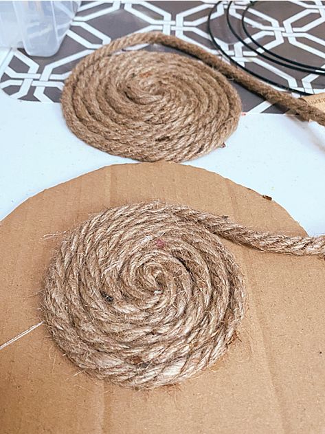 DIY jute pumpkin Rope Pumpkin Crafts, Braided Pumpkins Diy, Burlap Pumpkins Diy, Pumpkin Burlap Wreath Diy, Jute Pumpkins Diy, Twine Pumpkins Diy, Jute Pumpkins, Rope Pumpkins, Fall Pillows Diy