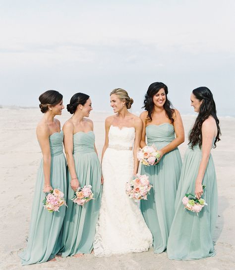 Seafoam Bridesmaid Dresses for Beach Wedding Classic Bridesmaids Dresses, Popular Bridesmaid Dresses, Beach Bridesmaids, Teal Bridesmaid, Teal Bridesmaid Dresses, Beach Wedding Bridesmaids, Beach Bridesmaid Dresses, Seaside Wedding, Hamptons Style