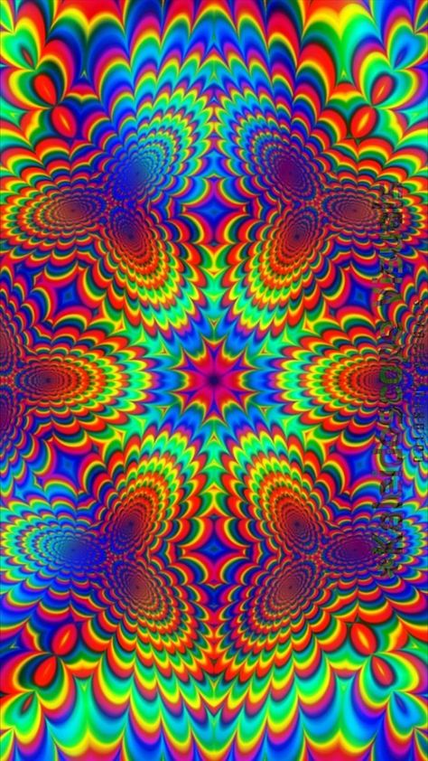 Bright Trippy Aesthetic, Acid Trips Visuals, Trippy Illusions, Acid Wallpaper, Visual Background, Free Spirit Art, Trippy Pictures, Trippy Aesthetic, Trippy Wall Art