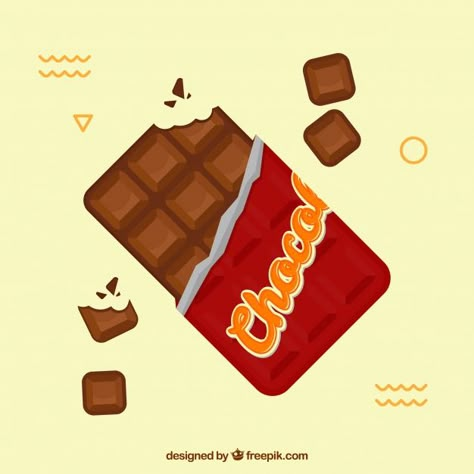 Chocolate Bar Painting, Chocolate Cartoon Cute, Pixel Chocolate, Chocolate Illustration Graphics, Milk Template, Chocolate Bar Illustration, Chocolate Poster, Cartoon Teeth, Chocolate Illustration