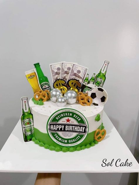 Normal Cake, Happy Birthday Beer, Cake Designs For Boy, Cake For Boyfriend, Korean Cake, Boy Cake, Simple Birthday Cake, Cakes For Boys, The Original