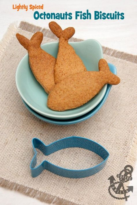 Lightly Spiced Fish Biscuits for Fans of The Octonauts Octonauts Birthday Party Food, Fish Biscuits, Octonauts Cake, Octonauts Birthday Party, Octonauts Party, The Octonauts, Sugar Bread, Coffee Vanilla, Spice Mix