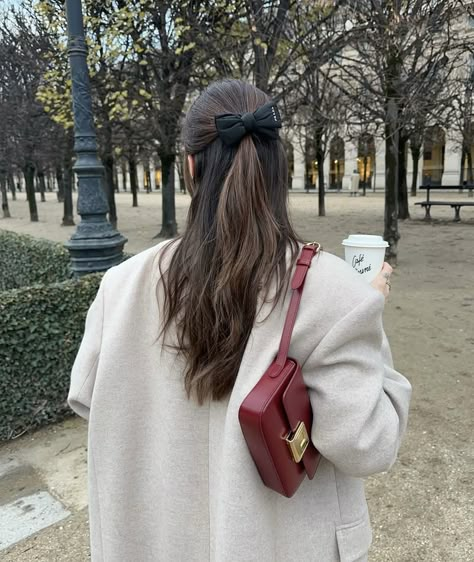 Corporate Hairstyles, Parisian Hairstyles, Rich Mom Style, Bow Hairstyle, Corporate Outfits, Work Hairstyles, Just Believe, Classy Aesthetic, Pink Girly Things