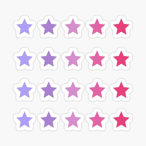 Soft Pinks Stars Mini Pack. This Pack Includes 20 Mini Stars. Check Shop For More. Mini Stars, Tiny Star, White Stars, Pink Stars, Star Stickers, Shades Of Pink, Purple And White, Aesthetic Stickers, Planner Template