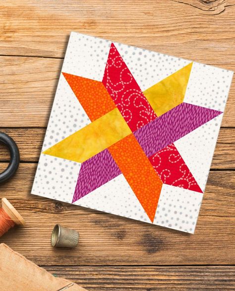 Woven Star Quilt, Xmas Pillows, Star Blocks, Star Quilt Patterns, Block Pattern, Quilt Patterns Free, Star Quilt, Pattern Blocks, Paper Piecing