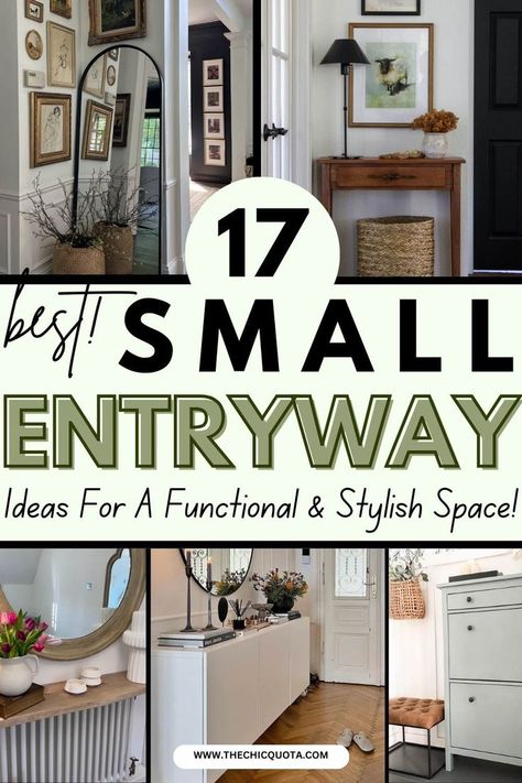 small entryway ideas Entry Way For Small Apartment, Open Foyer Closet Ideas Entryway, Farmhouse Stair Entryway Ideas, Dressers In Entryway, Short Entry Table, Entryway Table Small Space, Condo Front Entry, Shelf By Front Door, Decor For Small Entry Way