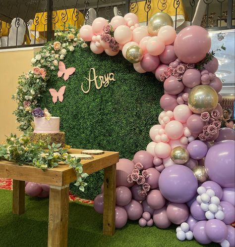 Enchanted Birthday Backdrop, Fairy Garden Theme Birthday, Enchanted Forest Birthday Backdrop, Butterfly Garden Backdrop, Fairy Birthday Balloon Arch, Fairy Garden Theme Party Decoration, Enchanted Forest Balloons, Enchanted Fairy Baby Shower Theme, Fairy Backdrop Birthday