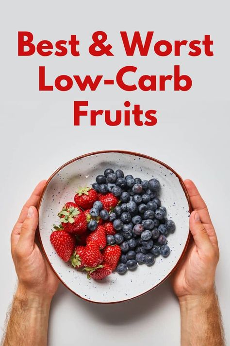 The Best and Worst Low-Carb Fruits - When people start on a low-carb, diabetic, or ketogenic diet, some low-carb fruits can be enjoyed in moderation. #lowcarbfruits #keto #lowcarb via @healyeatsreal Real Posts, Carbs In Fruit, High Carb Fruits, Primal Living, Holistic Recipes, Low Carb Fruit, No Carb Recipes, Healthy Carbs, Low Carb Soup