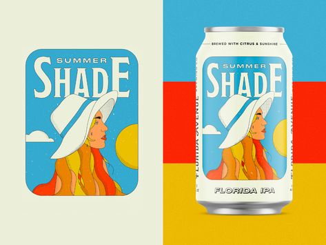 Florida IPA Beer Label Beer Label Art, Beer Graphic Design, Bottle Lables, Beer Box, Summer Beer, Beer Label Design, Drinks Packaging Design, Ipa Beer, Beer Brands