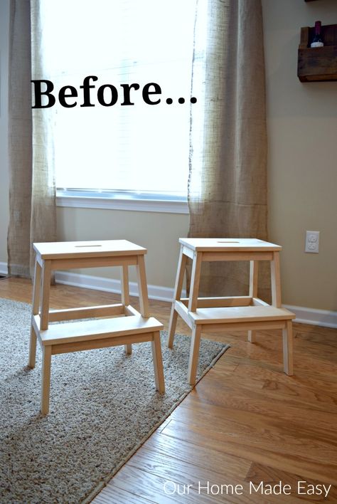 Bekvam Stool, Ikea Step Stool, Ikea Nursery Hack, Ikea Bekvam, Ikea Stool, Easy Ikea Hack, Diy Room Divider, Home Hall Design, Ikea Hack Ideas