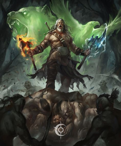 ArtStation - Totem Barbarian Totem Warrior Barbarian, Totem Barbarian, Shaman Warrior, Barbarian Dnd, Dnd Board, Norse Mythology Tattoo, Bear Totem, Building Inspiration, Dungeons And Dragons Classes