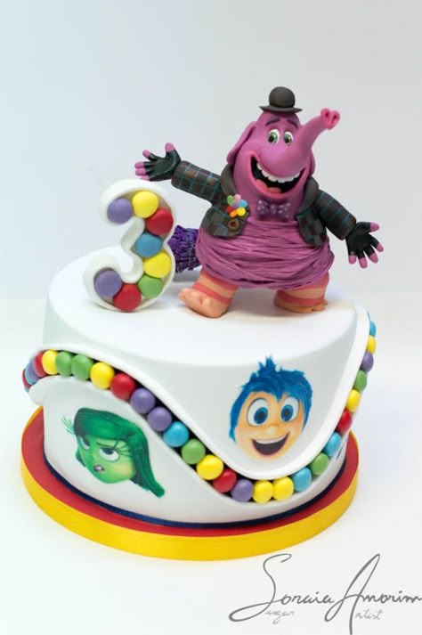 Inside Out 2 Cake, Inside Out Cake, Inside Out Party Ideas, Cake Inside, New Birthday Cake, Cake Kids, Fantasy Cake, New Birthday, 2 Birthday Cake