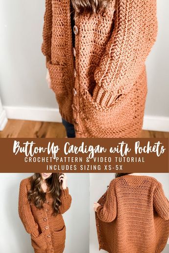 Modern Crochet Clothing Patterns, Bulky Cardigan Crochet Pattern, Crochet Patterns Sweaters & Cardigans, Crochet Fall Cardigan, Chunky Cardigan Crochet Pattern, Crochet Cropped Sweater Pattern Free, Weight 1 Yarn Crochet Patterns, Crochet Fashion Patterns Free, Chunky Crochet Sweater Pattern Free