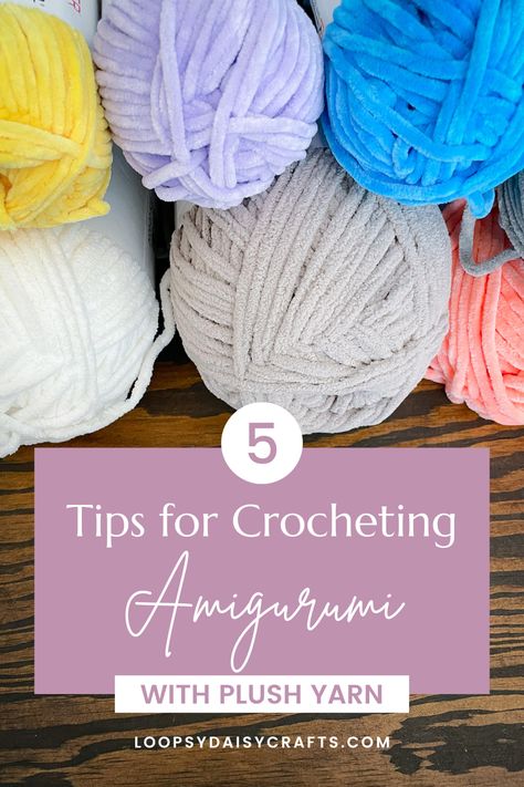 tips for crocheting amigurumi stuffed animals with plush or blanket yarn. Blanket Yarn Crochet Stuffies, Amigurumi With Blanket Yarn, Yarn Over Vs Yarn Under Crochet Amigurumi, Super Bulky Amigurumi, How To Crochet With Thick Yarn, Velvet Crochet Amigurumi, Crochet With Jumbo Yarn, Amigurumi Tips And Tricks, Best Yarn For Amigurumi