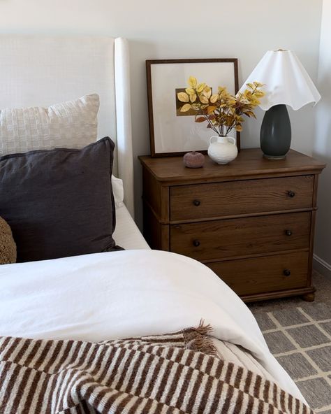 Fall bedroom stills 🤎🍂 sharing some stills of my bedroom refresh. Comment “bedroom” for links 🫶🏻 ✨ Follow @christingracehome for more home decor #target #targetstyle #targetlove #targetfinds #bedroom #home #homedecor #homesweethome #homestyle #homedesign #homedecoration Midcentury Modern Bedroom Decor Ideas, Small Apartment Bedroom Ideas, Night Stand Styling, Home Wishlist, Nightstand Mirror, Bedroom Moody, Coastal Cottage Bedroom, Bedroom Side Table, Fall Bedroom