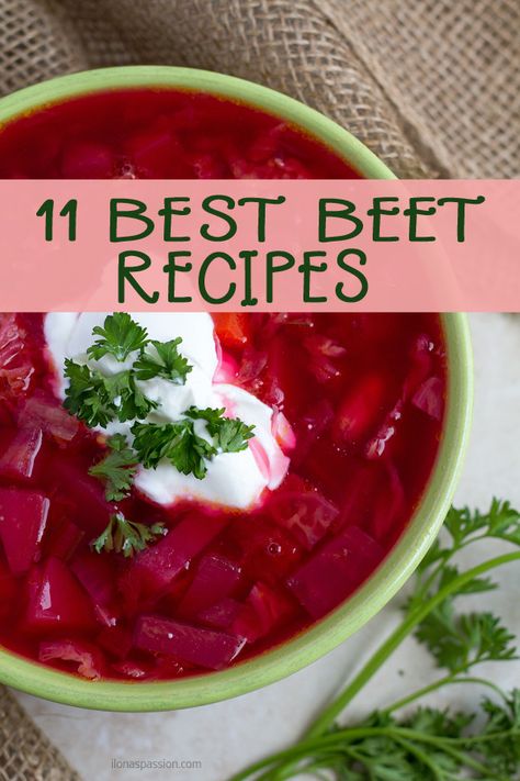 11 Best Beet Recipes | Food Bloggers of Canada Red Beets Recipe, Beet Pizza, Instant Pot Beets, Beet Recipes Healthy, Roasted Beets Recipe, Beet Soup Recipes, Roasted Beets And Carrots, Borscht Soup, Beet Salad Recipes