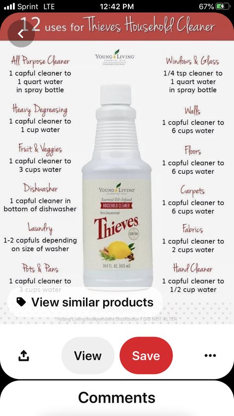 Thieves Cleaner Recipe, Window Cleaner Recipes, Clean Living Lifestyle, Essential Oils Young Living, Thieves Cleaner, Thieves Household Cleaner, Thieves Essential Oil, Essential Oils For Kids, Chemical Free Cleaning