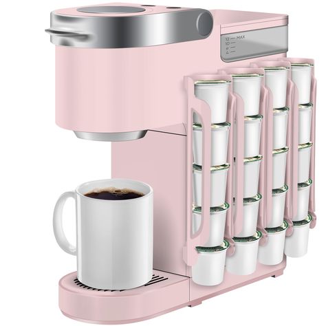 PRICES MAY VARY. Save Space: This coffee pod storage can be installed on the side mount of coffee maker, cabinets, refrigerators and walls, free up your countertop space Convenient: You can easily view the coffee flavor stored on the k cup holder, and it is easy to take Expandable capacity: Each pack holds up to 5 k coffee capsules, and can be expanded as many packs as you need Easy to use: There is an installation guide in the box, just tear off the bottom paper on the two rubber pads, stick it Keurig Coffee Pod, Coffee Pod Dispenser, Keurig Coffee Pods, K Cup Storage, K Cup Holders, Coffee Pod Storage, Coffee Holder, Cup Storage, Coffee Pod Holder