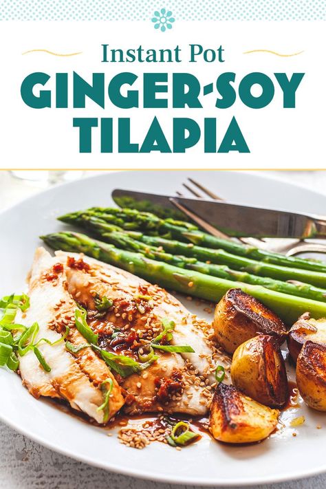 Instapot Tilapia Recipes, Instant Pot Tilapia Recipes, Instant Pot Tilapia Frozen, Asian Tilapia Recipes, Instant Pot Tilapia, Instant Pot Fish Recipes, Instant Pot Fish, Instant Pot Steam, Pescatarian Meals