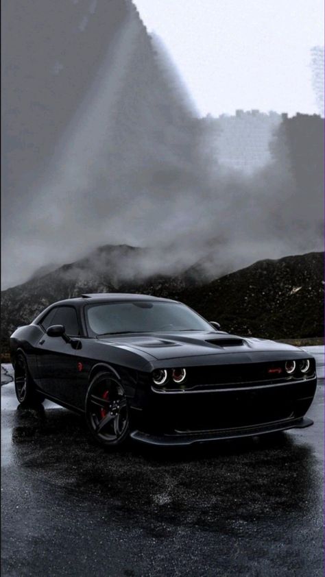 Black Dodge Charger, Dodge Challenger Black, Luxury Car Photos, Dodge Challenger Hellcat, مرسيدس بنز, Dodge Srt, Challenger Srt Hellcat, Dodge Challenger Srt Hellcat, Dodge Muscle Cars