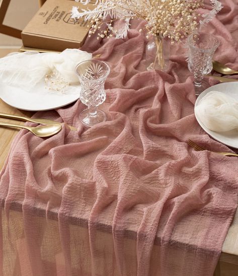 PRICES MAY VARY. Cheesecloth Gauze Fabric Imported 35" W x 120" L Soft like cotton, durable, non-toxic, lightwieght, reusable The edges are carefully stitched to keep a vintage and rustic draping condition This soft gauze table runner is perfect for weddings, bridal & baby shower, birthday party, Thanksgiving and other special events Hand wash cold & air dry; no shrinkage after washing; no ironing Cheesecloth Gauze Fabric 35" W x 120" L Soft like cotton, durable, non-toxic, lightwieght, reusable 2023 Thanksgiving, Boho Tablecloth, Valentines Birthday Party, Cheesecloth Table Runner, Baby Shower Boho, Table Rose, Rustic Table Runners, Boho Table Runner, Table Cloth Decorations