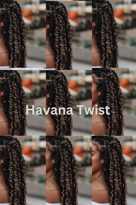 Havana twists are a relatively low-maintenance hairstyle and are generally designed to be long-lasting. While the twists can become a little looser over time, they don’t usually unravel easily. Ensure that each twist is tightly and evenly braided and that the hair extensions are attached securely to the scalp to keep them. Also, avoid excessive pulling or tugging, and you should be good. Find out more about Havana Twists in this article. Small Cornrows, Havana Twists, Two Strand Twists, Havana Twist, Marley Hair, Two Strand Twist, Twist Bun, Twisted Updo, Sleek Bun