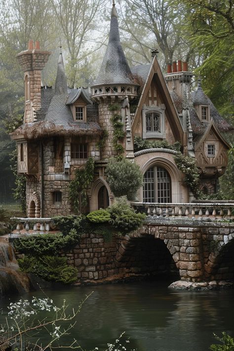 Fairytale Houses, Fairytale House, Storybook Homes, Fairytale Cottage, Movie Set, Fantasy Homes, Dream Cottage, Castle House, Fantasy House