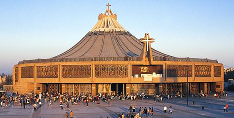 La Basilica de Guadalupe, Mexico City, Mexico. The Basilica of Our Lady of Guadalupe, a transforming place. Cathedral Basilica, Cathedral Church, México City, Sacred Places, Mexican Culture, City Trip, Mexico Travel, Central America, Pilgrimage