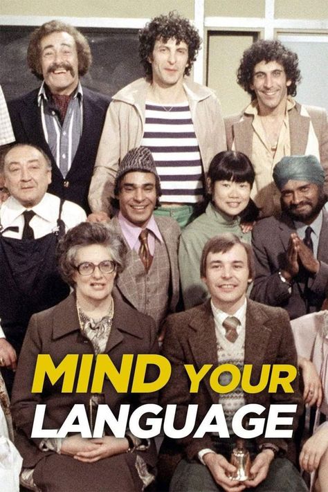 Mind Your Language is a British sitcom that premiered on ITV in 1977. It was produced by London Weekend Television and directed by Stuart Allen. Three series were made by LWT between 1977 and 1979, and the show was briefly revived in 1985 (but this series was, in most ITV regions, transmitted in 1986), with six of the original cast. The series shows how people of different countries with different social backgrounds, religions, and languages exist in the same classroom. Barry Evans, Mind Your Language, London Weekend, British Tv Comedies, British Sitcoms, Childhood Memories 70s, Female Teacher, 80s Nostalgia, 70s Music