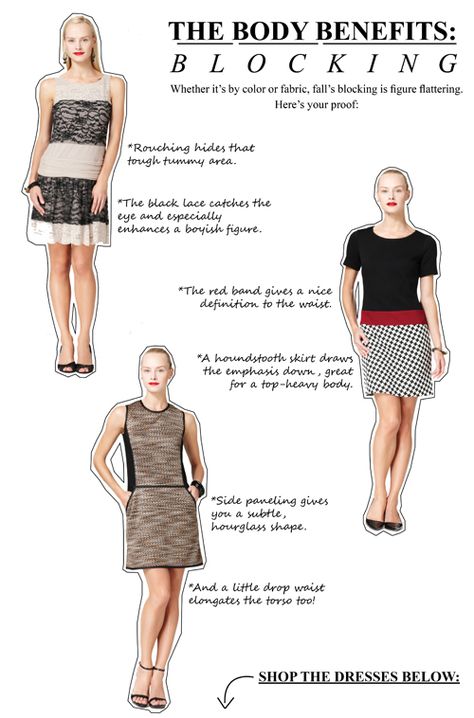 Dressing For Your Body Type, Value Color, Inverted Triangle Body Shape, Triangle Body Shape, Style Rules, Houndstooth Skirt, Body Conscious, Broad Shoulders, Inverted Triangle