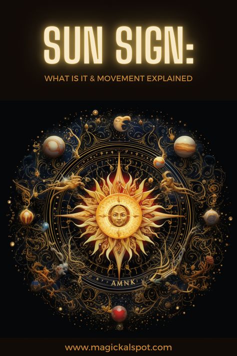 Ever been asked, 'What's your Sun Sign?' and wondered why it matters? 🌞 Dive into this article to unravel the movement of the Sun through the zodiac and its influence on our personalities and life paths. Get a clear grasp of astrological basics and shine a light on your own solar identity! A celestial journey for beginners and astrology enthusiasts alike! 🌌♈♉♊ #SunSign #AstrologyBasics #ZodiacKnowledge Cosmic Art Universe, Zodiac Signs Art, Sun Astrology, Spirit Animals Series, Full Moon Spells, Spirit Animal Meaning, Wiccan Rituals, Animal Meanings, Moon Spells