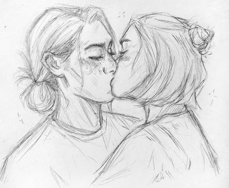 Two People Sketch, Wlw Drawings Spicy, Lesbian Sketching Spicy, Ava And Beatrice Fanart, Pinned Against Wall Couple Pose Reference, Ava X Beatrice Fanart, Dancing Reference Drawing Couple, Lesbian Drawn Sketch, Lesbian Drawing Base