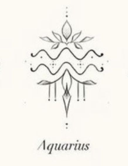 Aquarius Symbol Tattoo, Daisy Chain Tattoo, Back Tattoo Women Spine, Memorial Tattoo Quotes, Aquarius Constellation Tattoo, Small Girly Tattoos, Astrology Tattoo, Horoscope Tattoos, Aquarius Tattoo