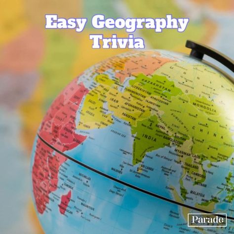 101 of the Most Interesting US & World Geography Trivia Questions (with Answers!) | Parade: Entertainment, Recipes, Health, Life, Holidays World Geography Quiz, Geography Quiz Questions, Entertainment Recipes, Trivia Quiz Questions, Geography Trivia, Basic Geography, Geography Quizzes, Pop Culture Trivia, Fun Quiz Questions