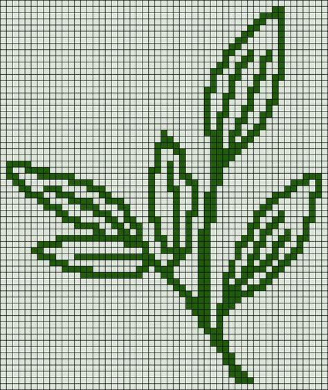 Leaf Tapestry Crochet Pattern, Leaf Grid Pattern, Plant Grid Pattern, Leaf Alpha Pattern, Tree Alpha Pattern, Plant Alpha Pattern, Crochet Alpha Pattern Easy, Leaf Pixel Art, Flower Alpha Pattern