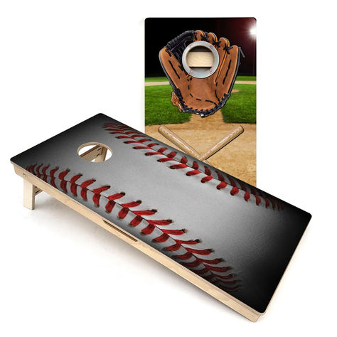 Baseball & Bats Cornhole Boards Cornhole Designs, Plywood Board, Baseball Bats, Leg Braces, Wood Boards, Corn Hole Game, Corn Hole, Cornhole Bags, Leg Support